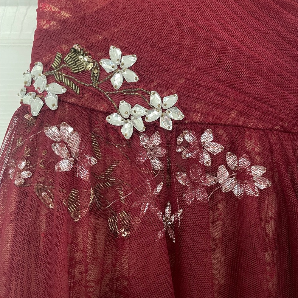 Marchesa Notte asymmetrical gown Sz 4 - Picture 5 of 6
